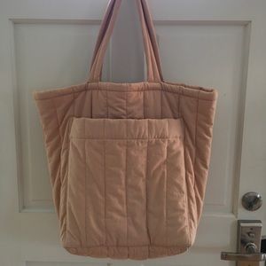 BAGGU Quilted Pocket Tote in Canyon